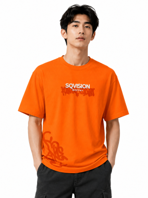 SQVISION Print Streetwear Baggy Fit T-shirt
