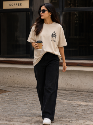 Hand-Drawn Anime graffiti Aesthetic Oversized T-Shirt
